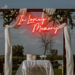 in loving memory led neon sign light neon light sign for wedding 6