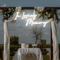 in loving memory led neon sign light neon light sign for wedding 8