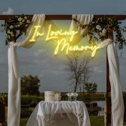 in loving memory led neon sign light neon light sign for wedding 9