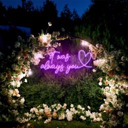 it was always you 2 led neon sign light 5