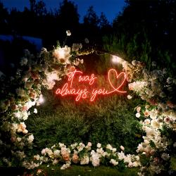 it was always you 2 led neon sign light 6