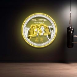 jiu jitsu respect logo artwork led neon sign light 2