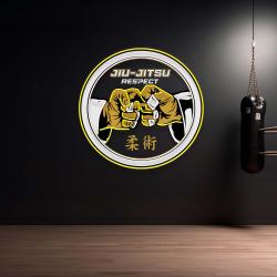 jiu jitsu respect logo artwork led neon sign light 3
