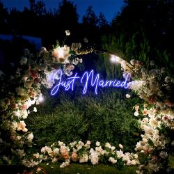 just married led neon sign light 1