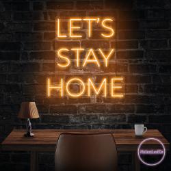 lets stay home led neon sign light 4