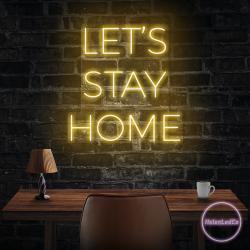 lets stay home led neon sign light 8