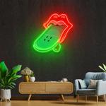 lip skateboard artwork led neon sign light 0