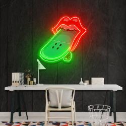 lip skateboard artwork led neon sign light 2