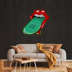 lip skateboard artwork led neon sign light 3