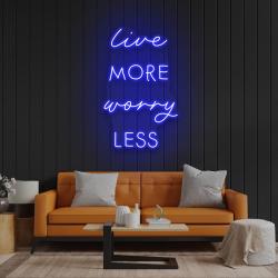live more worry less led neon sign light 1