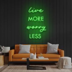 live more worry less led neon sign light 2