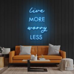 live more worry less led neon sign light 3
