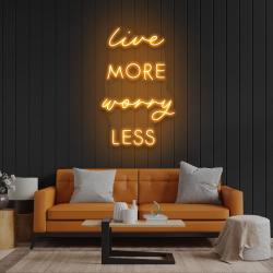 live more worry less led neon sign light 4