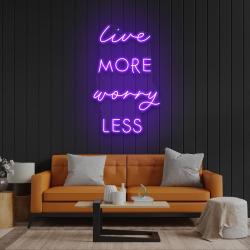 live more worry less led neon sign light 5