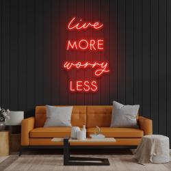 live more worry less led neon sign light 6