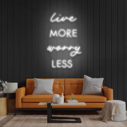 live more worry less led neon sign light 7