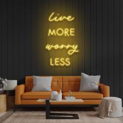 live more worry less led neon sign light 8