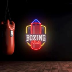 logo club boxing artwork led neon sign light 1