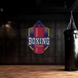 logo club boxing artwork led neon sign light 2