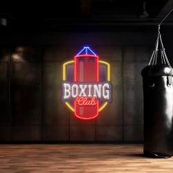 logo club boxing artwork led neon sign light 3