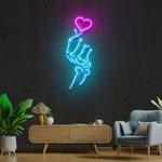 love handsign artwork led neon sign light 0