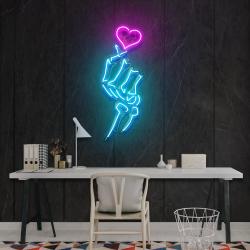 love handsign artwork led neon sign light 2