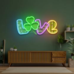 love saint patricks day artwork led neon sign light 1 1