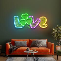 love saint patricks day artwork led neon sign light 1 2