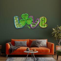 love saint patricks day artwork led neon sign light 1 3