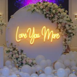love you more led neon sign light 4