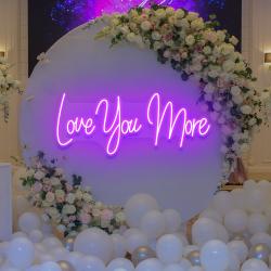love you more led neon sign light 5