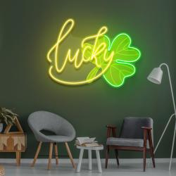 lucky st patricks day artwork led neon sign light 1 1