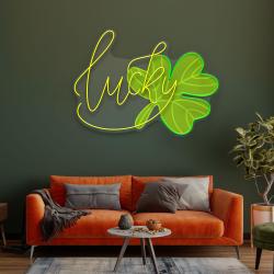 lucky st patricks day artwork led neon sign light 1 3