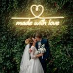 made with love 2 wedding led neon sign light 0