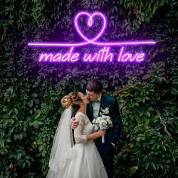 made with love 2 wedding led neon sign light 3