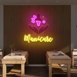 manicure artwork led neon sign light nail salon decoration 1