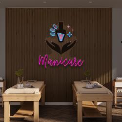 manicure artwork led neon sign light nail salon decoration 3