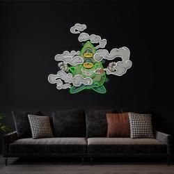 marijuana bud cartoon artwork led neon sign light 3