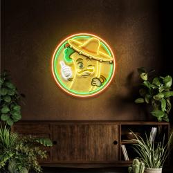 mexican burrito thumbs up artwork led neon sign light 1