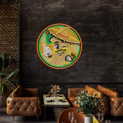 mexican burrito thumbs up artwork led neon sign light 3