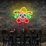 mexican food restaurants decor artwork led neon sign light 0