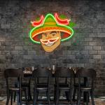 mexican man logo royalty artwork led neon sign light 0