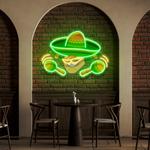 mexico logo food artwork led neon sign light 0