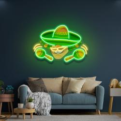 mexico logo food artwork led neon sign light 1