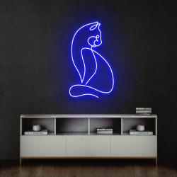 minimalist cat led neon sign light 1