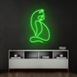 minimalist cat led neon sign light 2