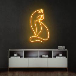 minimalist cat led neon sign light 4