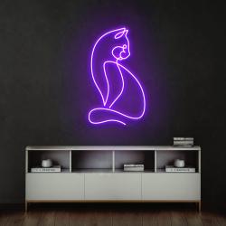 minimalist cat led neon sign light 6