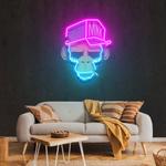 monkey smoke artwork led neon sign light 0