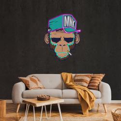 monkey smoke artwork led neon sign light 1